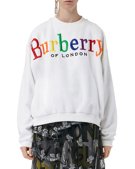 rainbow burberry sweatshirt